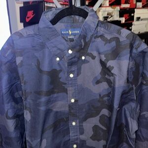 Ralph Lauren Men's Camouflage Button-Down Shirt